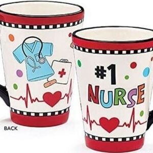 Nurse Ceramic Hand Painted Mug Number One Gift Boxed New